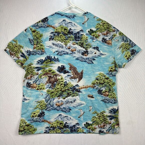 Polo Ralph Lauren T-Shirt Men's XL Japanese Seascape Short Sleeve Classic Fit - Picture 2 of 11